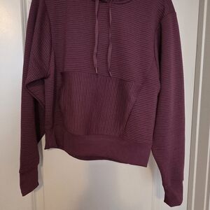 DSG Ribbed Hoodie in Deep Purple